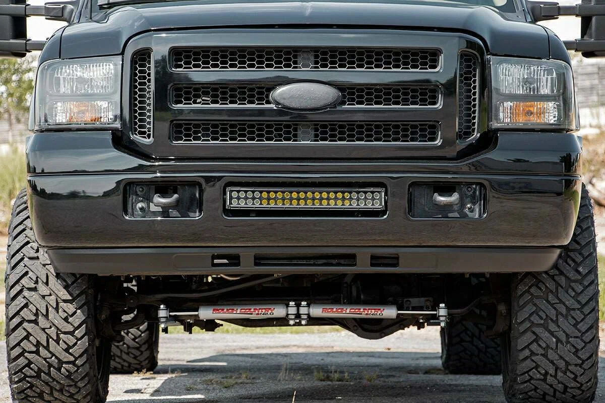 Fits Ford F-250 SD(05-07) LED Light Bumper 20_ Chrome Dual Row DRL 70664DRLA